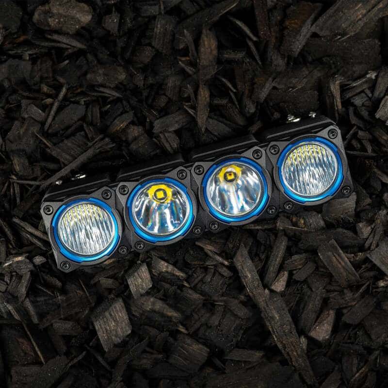 KC HiLiTES — KC HiLiTES FLEX ERA LED Light Bar Bezel Kit for 10in. Segments - Blue - view 8