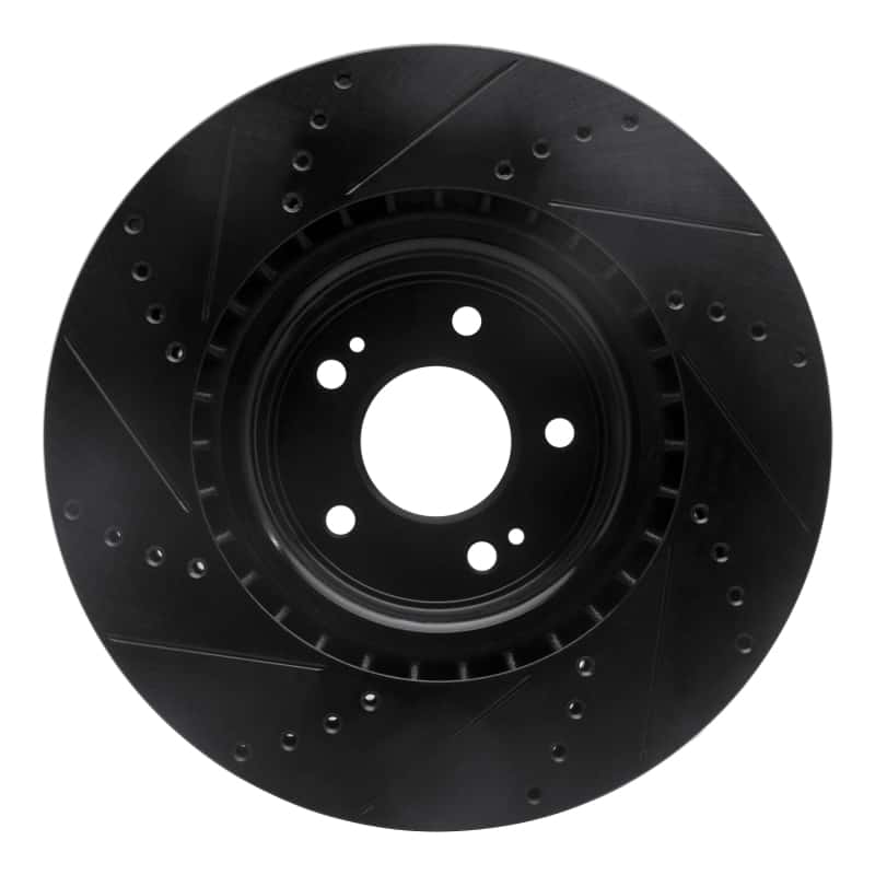 R1 Concepts — R1 10-16 Hyundai Genesis Coupe Front Right Drilled & Slotted Black Brake Rotor
R1 Brake Rotor Drill - view 5