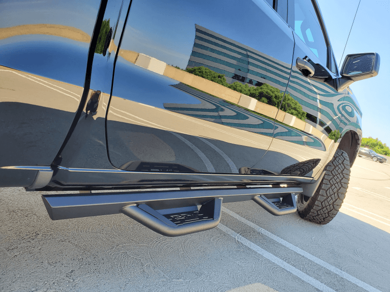 Body Armor 4x4 — Body Armor 4x4 19-22 Chevrolet Silverado 1500/2500/3500 Crew Cab Ambush Side Steps - Black - view 2