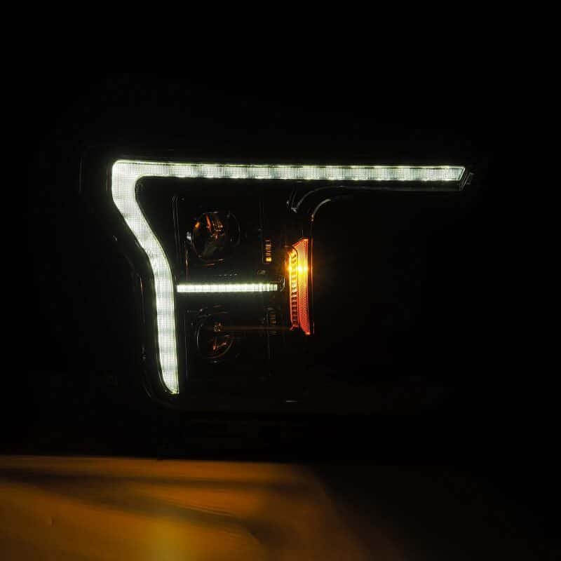 AlphaRex — AlphaRex 18-20 Ford F150 PRO-Series Headlight Alpha Black w/ Seq Signal & DRL
Projector Headlights - view 3