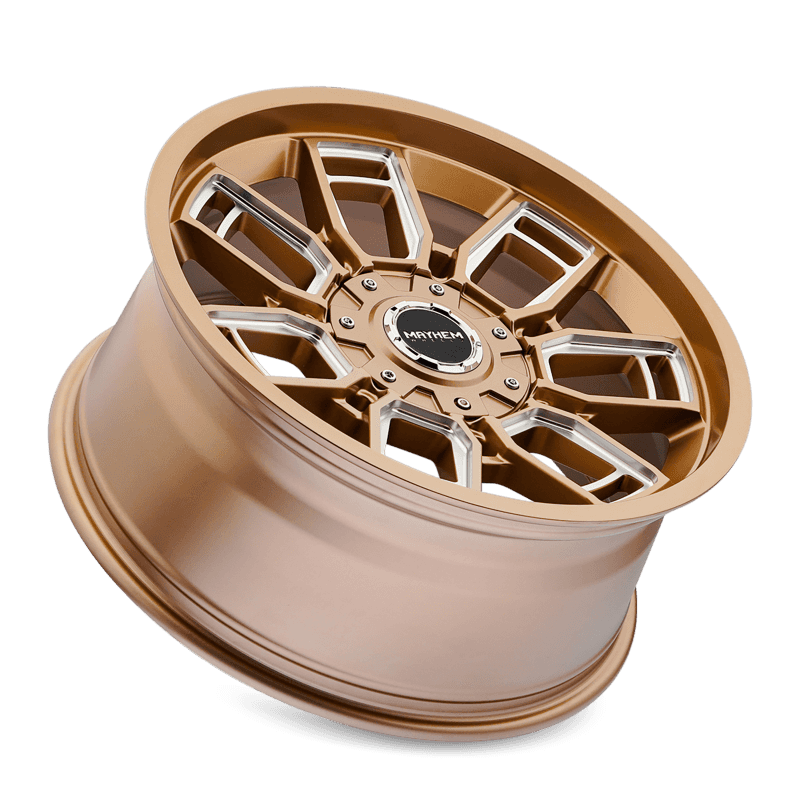 Mayhem — Mayhem 8118 Ordinance 20x9 / 5x127/139.7 BP / 87.1mm Hub Matte Bronze Wheel w/ Milled Spokes
MAYHEM 8118 - view 3