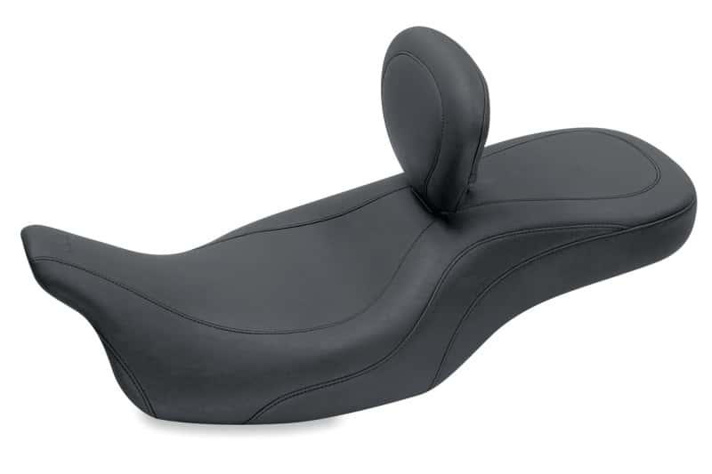 Mustang Motorcycle — Mustang 08-21 Harley Electra Glide,Rd Glide,Rd King,Str Glide Harley Super Touring 1PC Seat- Black - view 1