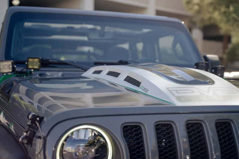 DV8 Offroad — DV8 Offroad 18+ Jeep JL Heat Dispersion Hood - Primer Black
Hood - view 23
