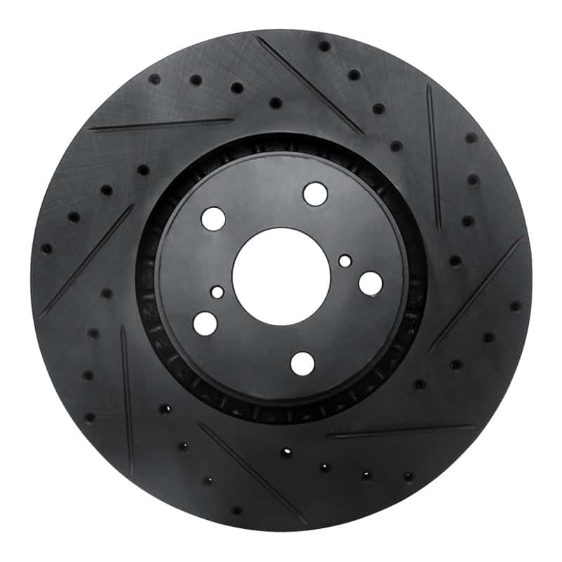 R1 Concepts — R1 07-11 Lexus GS350 Right Front Drilled & Slotted Black Brake Rotor
R1 Brake Rotor Drill - view 1