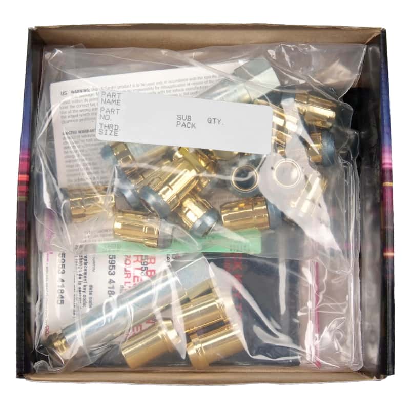 McGard — McGard SplineDrive Tuner 5 Lug Install Kit w/Locks & Tool (Cone) M12X1.5 / 13/16 Hex - Gold - view 6