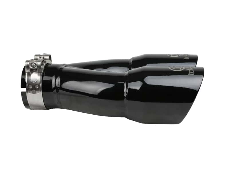 aFe — aFe Takeda 2.5in 304 Stainless Steel Clamp-on Exhaust Tip 2.5in Inlet 3in Dual Outlet - Black
Takeda Exhaust Tip - view 3