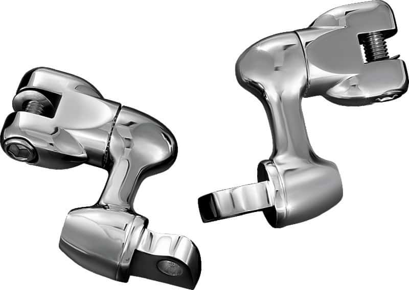 Kuryakyn — Kuryakyn 2in Adjustable Lockable Offsets With Male Mount Adapter Chrome - view 1