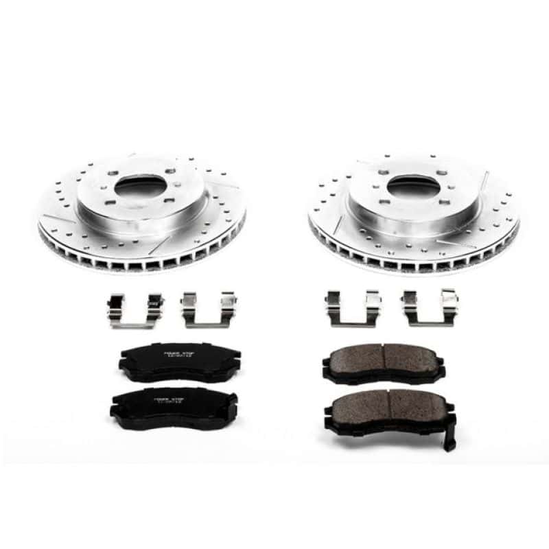 PowerStop — Power Stop 98-02 Mitsubishi Mirage Front Z23 Evolution Sport Brake Kit - view 1