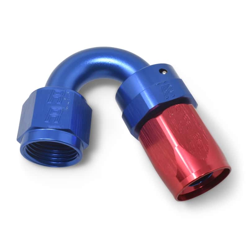 Russell — Russell Performance -12 AN Red/Blue 150 Degree Full Flow Swivel Hose End (With 1-1/8in Radius)
Hose Fitting - view 4