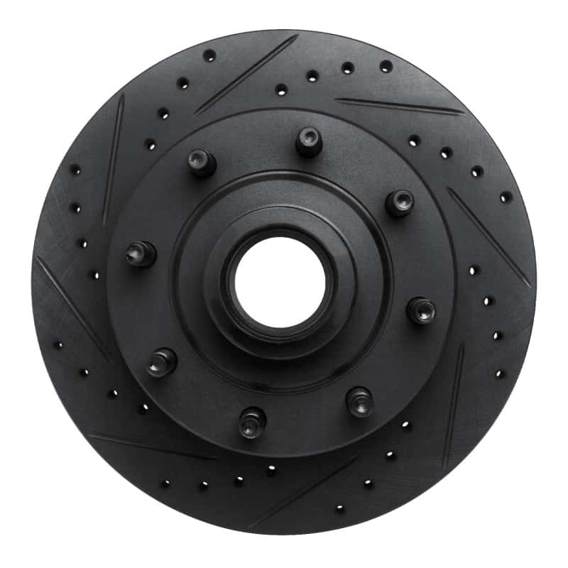 R1 Concepts — R1 1986-1994 Ford F-250 2WD (Excl Super Duty) Front Left Drilled & Slotted Black Brake Rotor
R1 Brake Rotor Drill - view 1