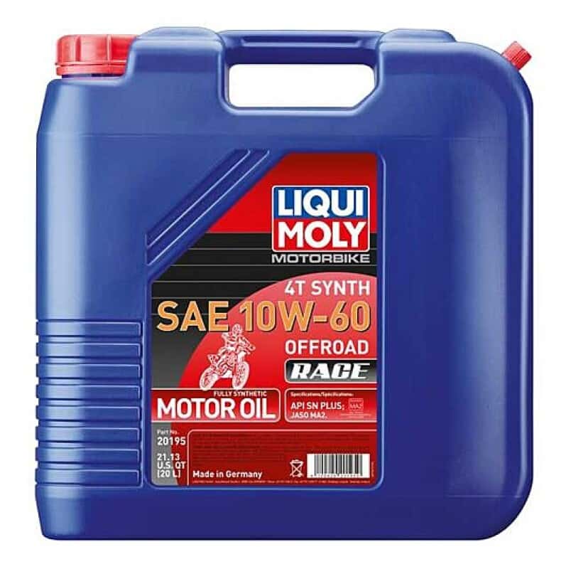 LIQUI MOLY — LIQUI MOLY 20L Motorbike 4T Synth SAE 10W60 Offroad Race - view 2