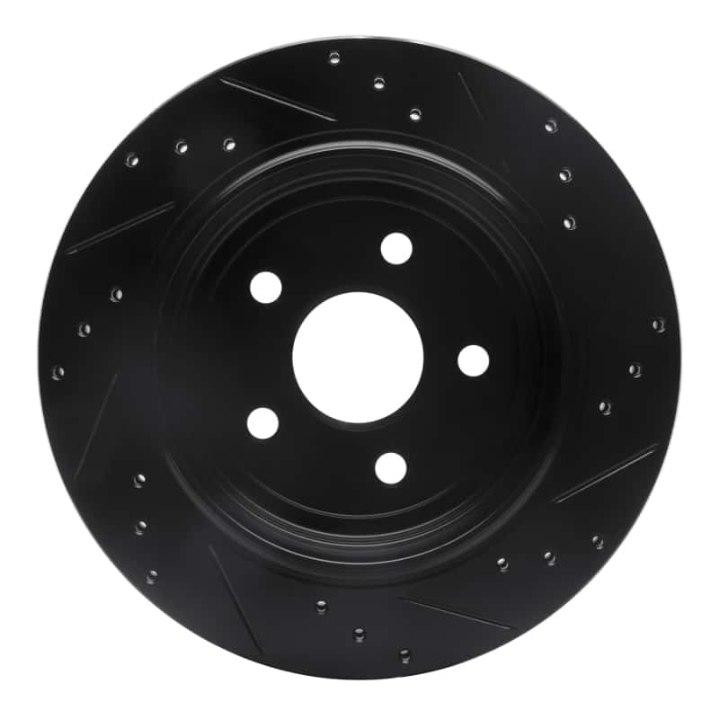 R1 Concepts — R1 11-25 Dodge Durango Rear Left Drilled & Slotted Black Brake Rotor
R1 Brake Rotor Drill - view 5