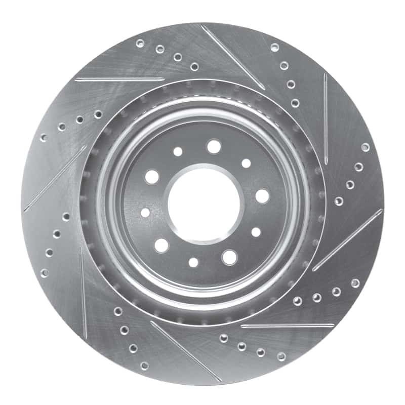 R1 Concepts — R1 00-06 Jaguar XJR Front Left Drilled & Slotted Silver Brake Rotor
R1 Brake Rotor Drill - view 5