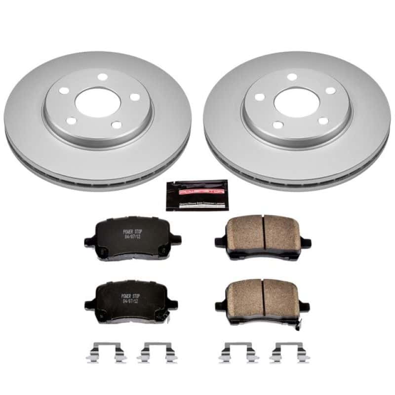 PowerStop — Power Stop 04-08 Chevrolet Malibu Front Z17 Evolution Geomet Coated Brake Kit - view 1
