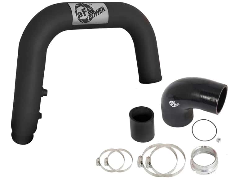 aFe — aFe BladeRunner 2.5in Black IC Tube Hot Side w/ Coupling & Clamp Kit 2016 GM Colorado/Canyon 2.8L
Hot Charge Pipe - view 4