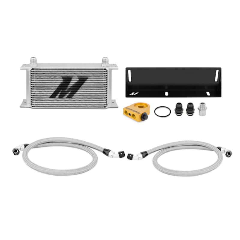 Mishimoto — Mishimoto 79-93 Ford Mustang 5.0L Thermostatic Oil Cooler Kit - Silver - view 2