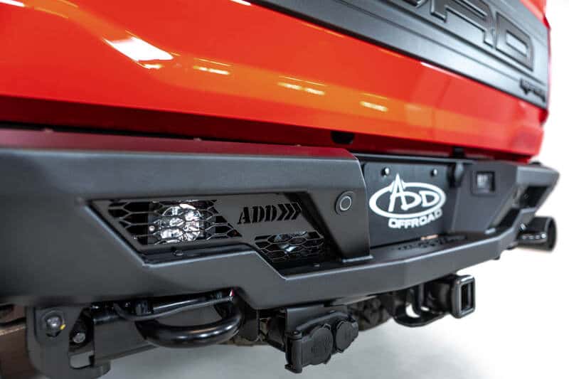 Addictive Desert Designs — Addictive Desert Designs 2022+ Ford Raptor Stealth Fighter R Bumper w/ 2 Cube Lights - Hammer Black
Bumper- Rear
Bumpers - view 23