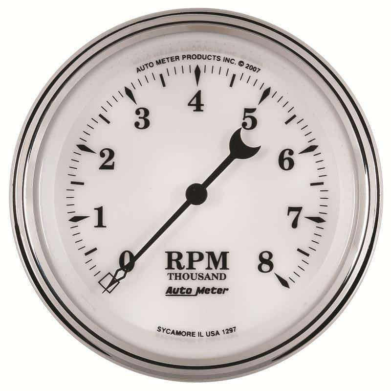 AutoMeter — AutoMeter Gauge Tach/Speedo 5in. 120MPH & 8K RPM Elec. Program Old Tyme White II
5" TACH/SPEEDO COMBO - view 13