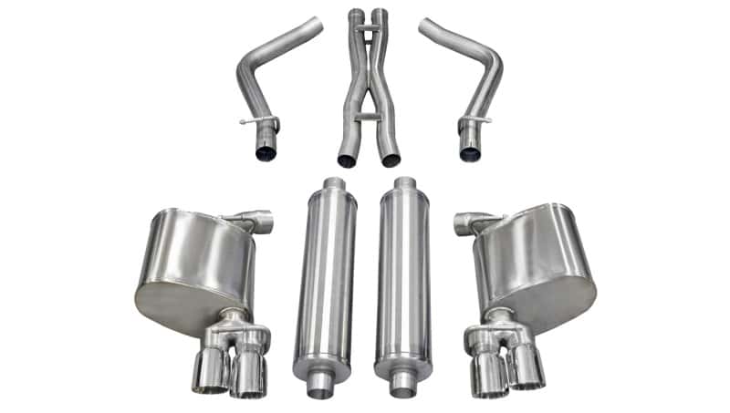 CORSA Performance — Corsa 2011-2014 Dodge Charger R/T 5.7L V8 Polished Xtreme Cat-Back Exhaust
Exhaust - view 1