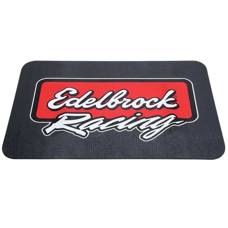 Edelbrock — Edelbrock Racing Fender Cover - PVC Foam Mat - 2 Color Printed Edelbrock Racing Logo
APPAREL - view 1