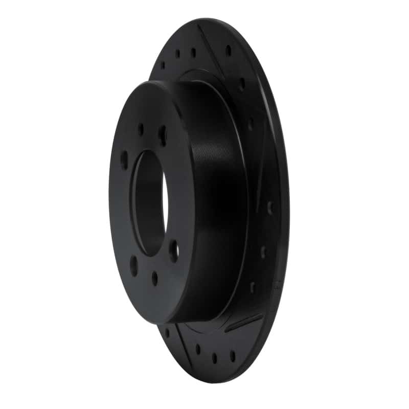 R1 Concepts — R1 91-06 Nissan NX Rear Right Drilled & Slotted Black Brake Rotor
R1 Brake Rotor Drill - view 2