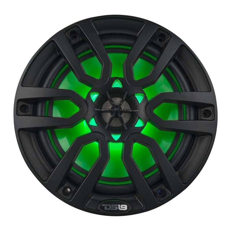 DS18 — DS18 NXL Series Coaxial Marine Speakers w/ RGB Lights 8in 2-Way 125 Watts RMS 4 ohm Black - view 3