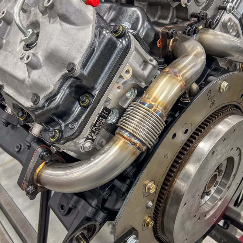 Wehrli — Wehrli 01-04 Chevrolet 6.6L Duramax LB7 2in Stainless Up Pipe Kit w/Gaskets - Twin Turbo
UpPipes TT 01-04 SS - view 6