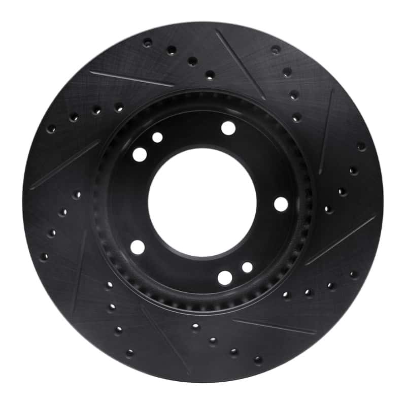 R1 Concepts — R1 2007-2009 Kia Sorento Front Left Drilled & Slotted Black Brake Rotor
R1 Brake Rotor Drill - view 5