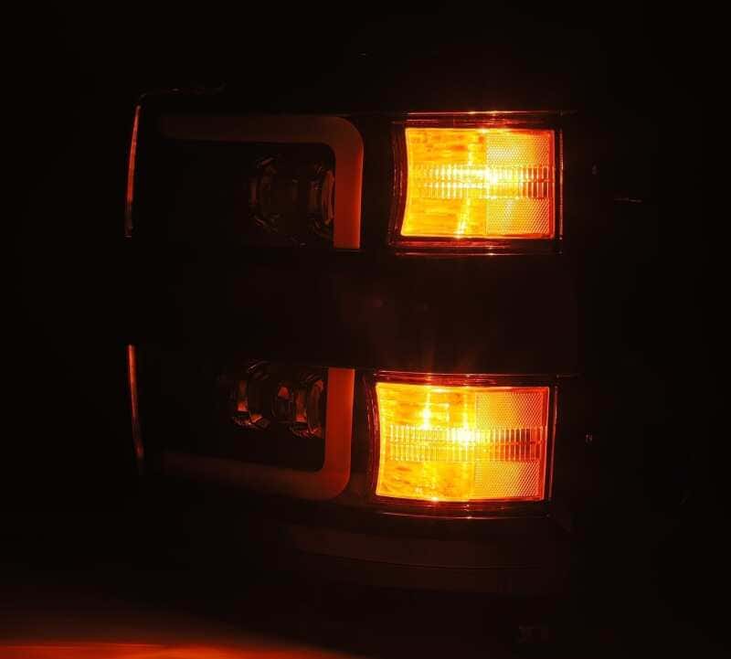 AlphaRex — AlphaRex 15-18 Chevy 2500HD NOVA LED Proj Headlight Plank Style Jet Blk w/Activ Light/Seq Signal/DRL
Projector Headlights - view 6