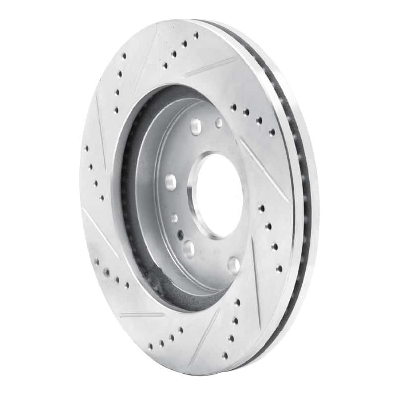 DFC — DFC 05-20 Cadillac Escalade EXT Front Right Drilled & Slotted Silver Brake Rotor - view 4