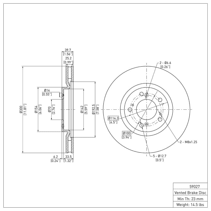 DFC — DFC 00-09 Honda S2000 Front Brake Rotor
DFC Brake Rotor - view 6