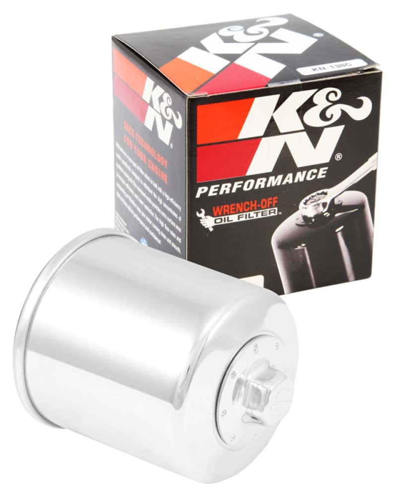 K&N Engineering — K&N Suzuki / Arctic Cat / Cagiva / Kawasaki / Kymco / Aprilia 2.813in OD x 3.221in H Oil Filter - view 5