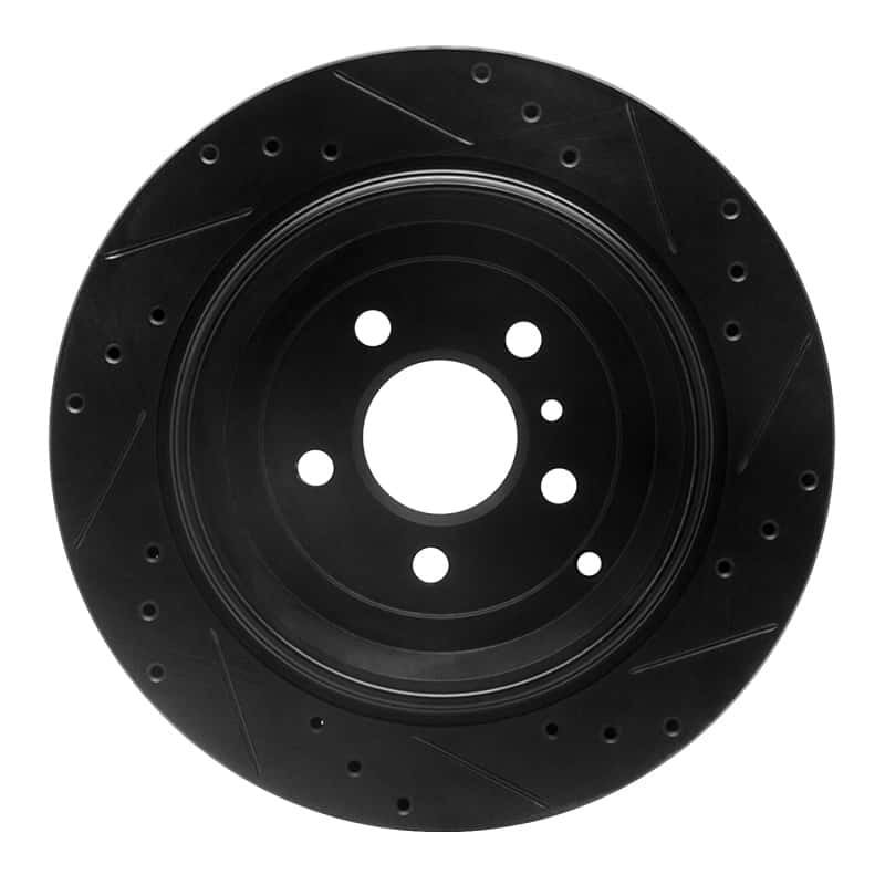 R1 Concepts — R1 06-12 Mercedes-Benz ML350 Rear Left Drilled & Slotted Black Brake Rotor
R1 Brake Rotor Drill - view 5