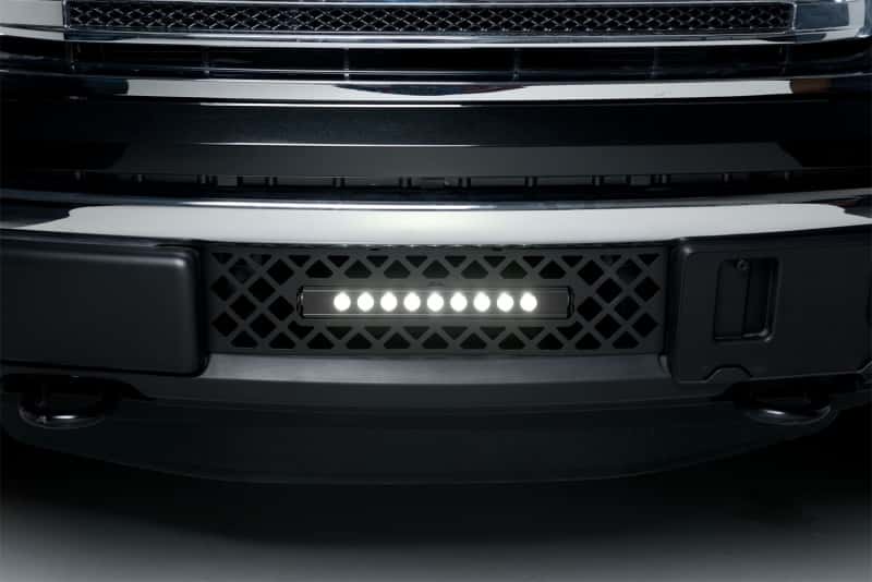 Putco — Putco 11-14 Ford F-150 - EcoBoost Bumper Grille Insert - Black SS Diamond w/ 10in Luminix Light Bar
BmprValanceGrilleIns - view 5