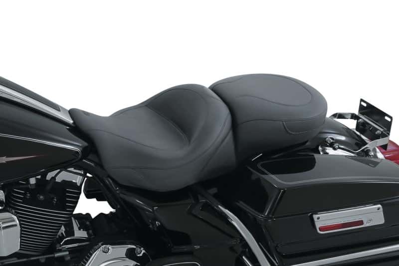 Mustang Motorcycle — Mustang 08-21 Harley Electra Glide Std, Rd Glide, Rd King, Street Glide Touring 1PC Seat - Black - view 2