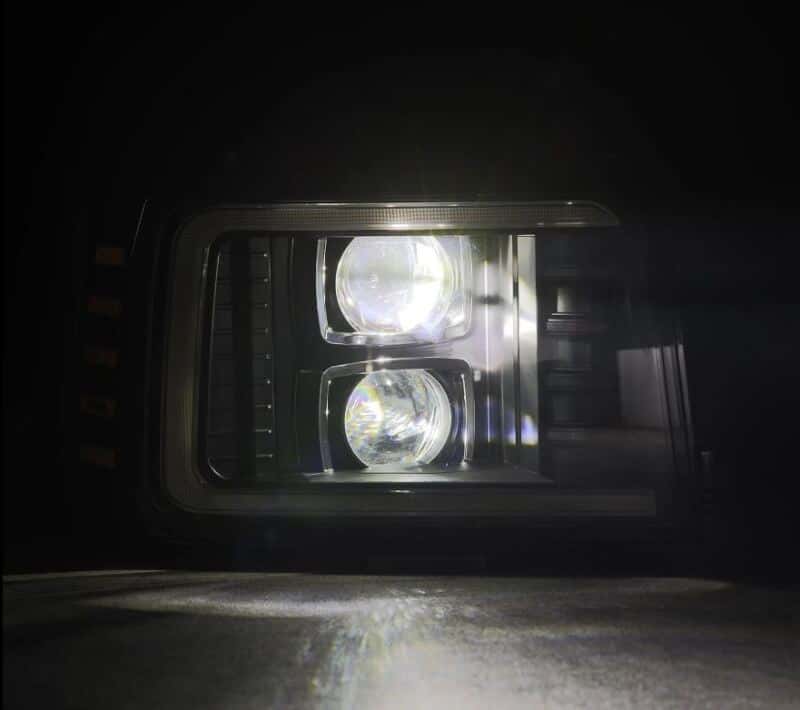 AlphaRex — AlphaRex 92-96 Ford F-Series/Bronco LUXX-Series Proj Headlights Blk w/Actv Light SeqSig & SBDRL
Projector Headlights - view 5