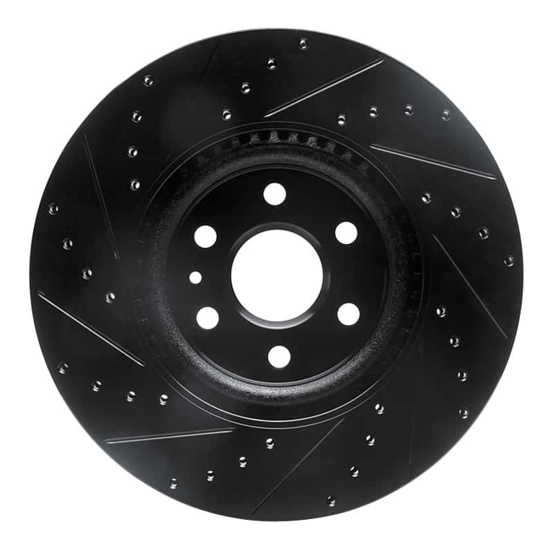 R1 Concepts — R1 10-16 Cadillac SRX Front Right Drilled & Slotted Black Brake Rotor
R1 Brake Rotor Drill - view 5