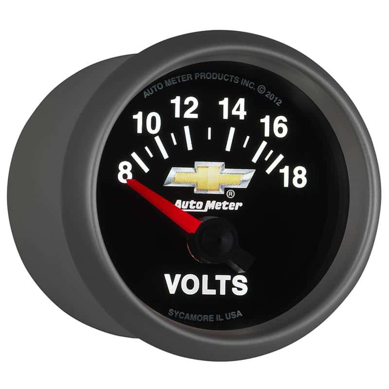 AutoMeter — AutoMeter Gauge Voltmeter 2-1/16in. 18V Electric Chevy Gold Bowtie
GA 2" VOLT 18V COPO - view 7