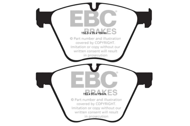 EBC — EBC 11+ BMW (Alpina) B7 4.4 Turbo Bluestuff Front Brake Pads
Disc Brake Pad - view 3