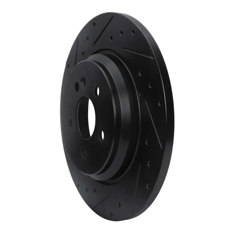R1 Concepts — R1 00-05 Mercedes-Benz ML500 (USA/Canada) Rear Left Drilled & Slotted Black Brake Rotor
R1 Brake Rotor Drill - view 2