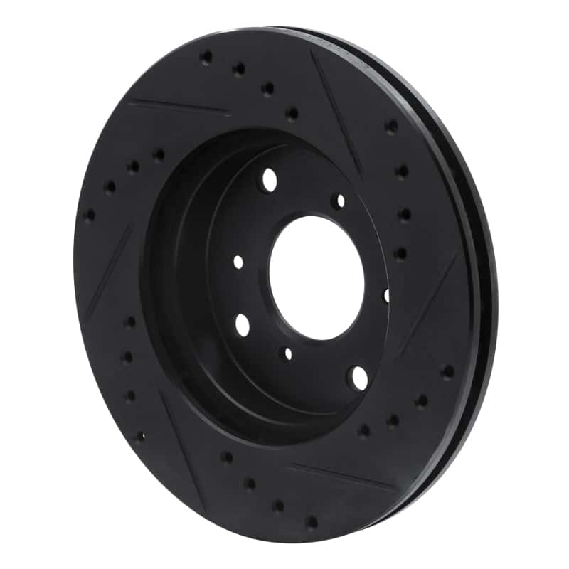 R1 Concepts — R1 98-02 Acura CL Front Left Drilled & Slotted Black Brake Rotor
R1 Brake Rotor Drill - view 4