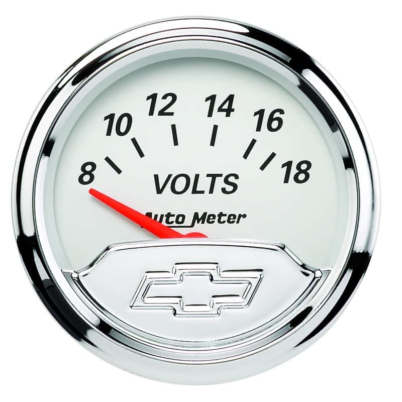 AutoMeter — Autometer Chevy Vintage 2in 8-18 Volts Short Sweep Electronic Voltmeter Gauge
GA 2" VOLT CV - view 3