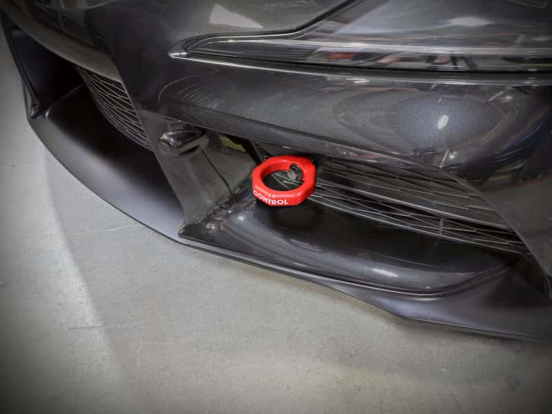 aFe — aFe Control Front Tow Hook Red 20-21 Toyota GR Supra (A90)
Front Tow Hook - view 7