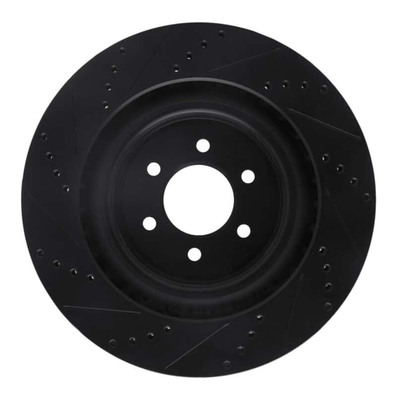 R1 Concepts — R1 03-17 Dodge Viper Rear Right Drilled & Slotted Black Brake Rotor
R1 Brake Rotor Drill - view 5