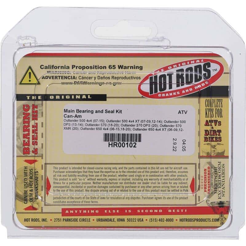 Hot Rods — Hot Rods 06-08 Can-Am Outlander 800 4x4 800cc Main Bearing & Seal Kit - view 4