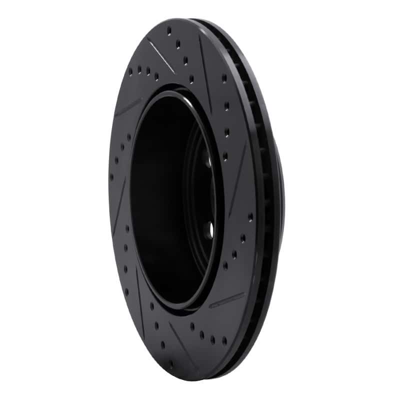 R1 Concepts — R1 05-23 Chrysler 300 Rear Left Drilled & Slotted Black Brake Rotor
R1 Brake Rotor Drill - view 4