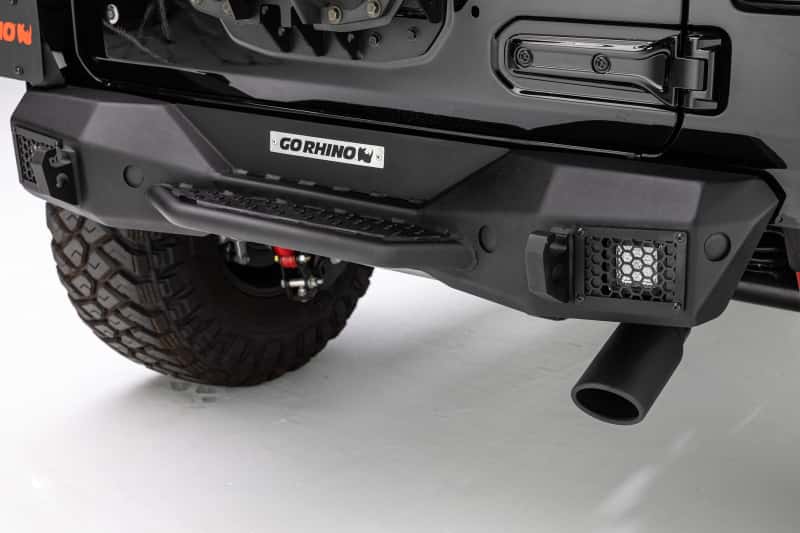 Go Rhino — Go Rhino 18-20 Jeep Wrangler JL/JLU Rockline Rear Stubby Bumper
Rockline Bumper (R) - view 7