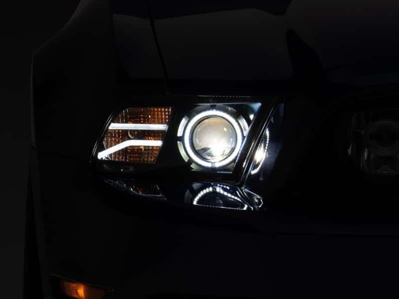 Raxiom — Raxiom 13-14 Ford Mustang LED Halo Projector Headlights- Black Housing (Clear Lens)
Headlights - view 1