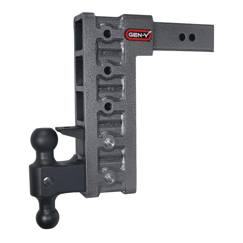 GEN-Y Hitch — Gen-Y Mega Duty 2.5in Shank 12in Drop 3K TW 21K Hitch w/GH-061 Dual-Ball/GH-062 Pintle Lock
Drop Hitch - view 2