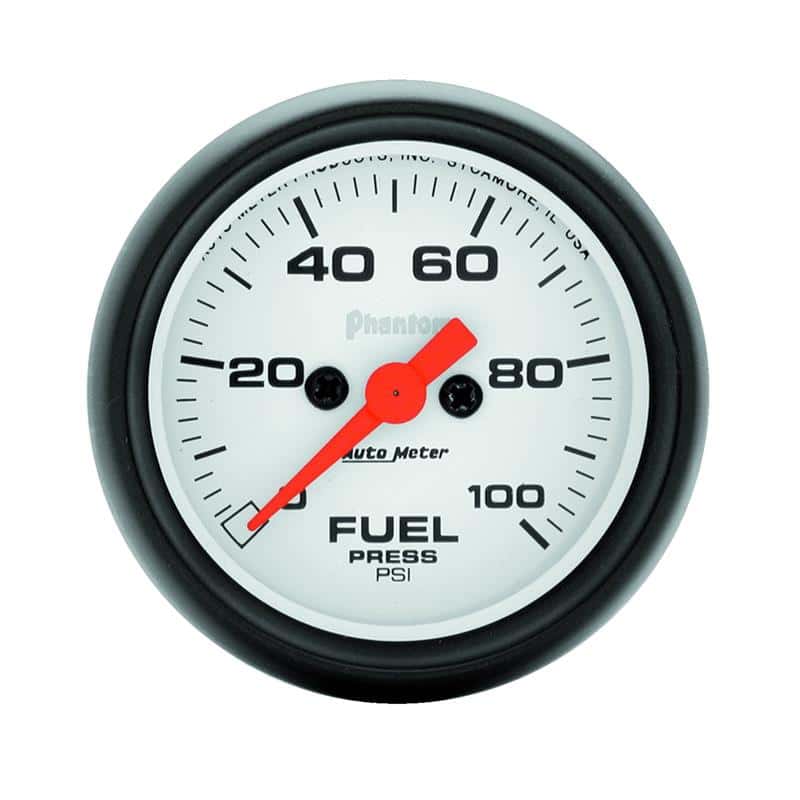 AutoMeter — Autometer Phantom 52mm 0-100 PSI Fuel Pressure Gauge
2" FUEL PRESS, 0-100 - view 2